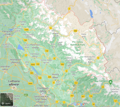 Himachal Pradesh Map | Detailed State Maps | HimachalStory